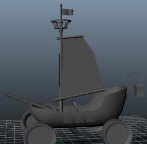 Completed model, ready for texturing